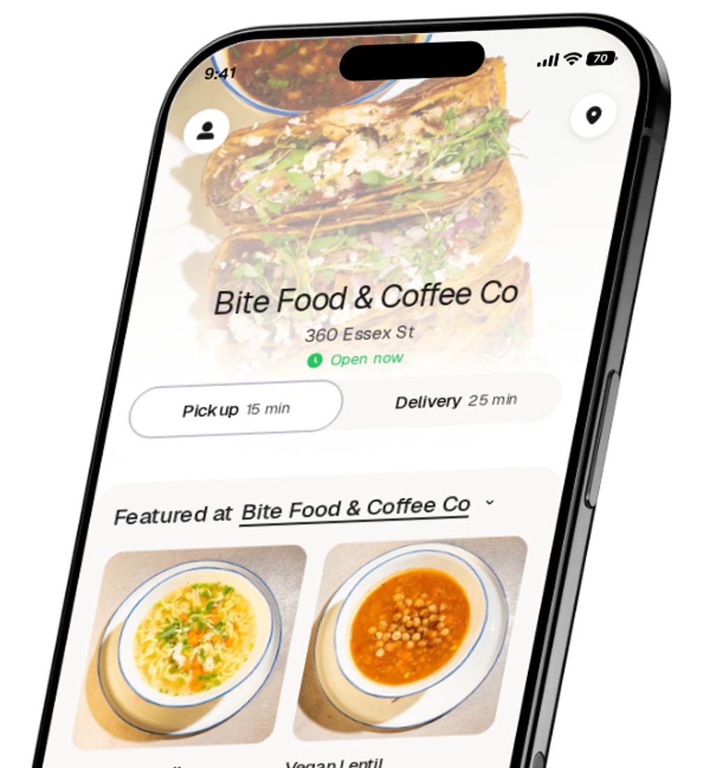 Bite Food & Coffee Co app preview