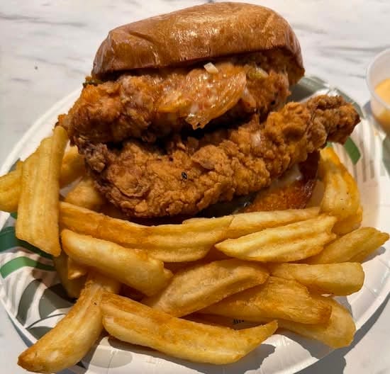 Korean Fried Chicken Sandwich.