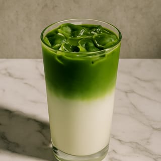 Black Raspberry Matcha Latte